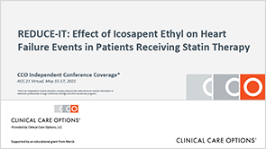 REDUCE-IT: EPA and CV Events