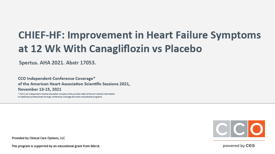 Canagliflozin HF Symptoms