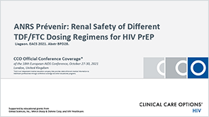 ANRS PrÃ©venir: Renal Safety