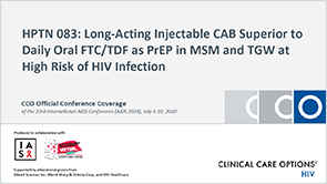 HPTN 083: LA Cabotegravir