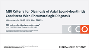 MRI in AxSpA