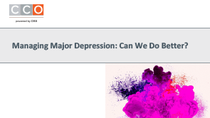 Managing Major Depression