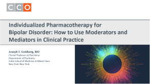 Pharmacotherapy for Bipolar Disorder