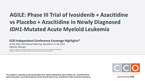 AGILE: Ivosidenib/AZA in AML