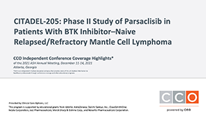 CITADEL-205: Parsaclisib in R/R MCL