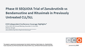 SEQUOIA: zanubrutinib in CLL/SLL