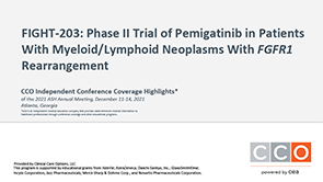 FIGHT-203: Pemigatinib in MLN<sup><i>FGR1</i></sup>