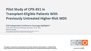 CPX-351 in Higher-Risk MDS