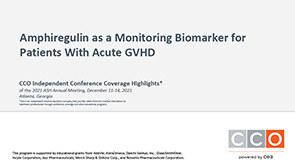 AREG: Monitoring in aGVHD
