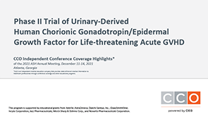 uhCG/EGF for aGVHD