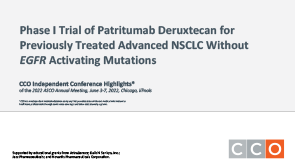 Patritumab Deruxtecan in Adv NSCLC