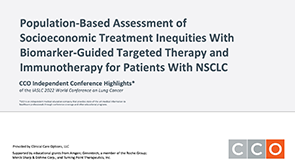 Treatment Inequities in NSCLC