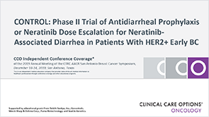 CONTROL: Neratinib-Associated Diarrhea
