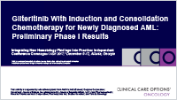 Gilteritinib in ND AML
