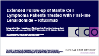 First-line Len + Ritux in MCL