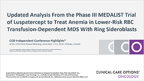 MEDALIST: Luspatercept in MDS
