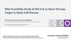 SCD: <i>BCL11A</i> Gene Therapy
