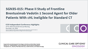 cHL: Initial BV for Older Pts