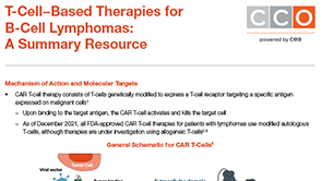 CAR T-cells for B-Cell Lymphomas