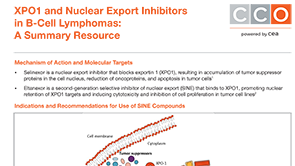 XPO1 Inhibitors for B-Cell Lymphomas