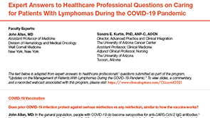 FAQ: Lymphomas & COVID-19