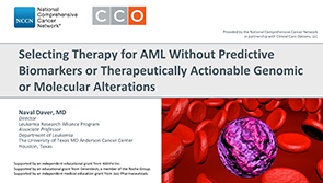 Tx for AML without Biomarkers