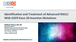 <i>EGFR</i> ex20ins+ NSCLC: Testing and Therapy