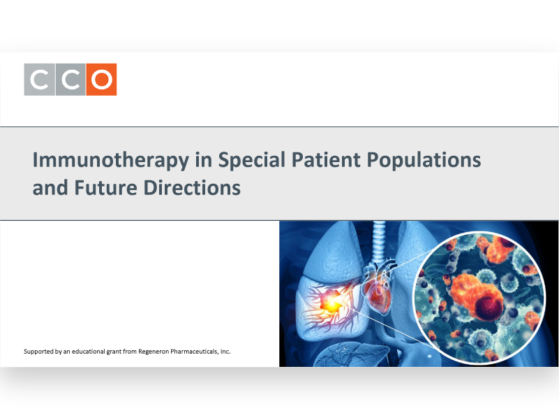 IO for Special Populations/Future Directions