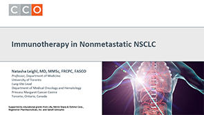 IO for Early-Stage NSCLC