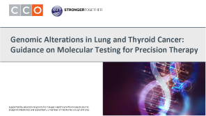 Lung and Thyroid Cancer: Mol Alterations