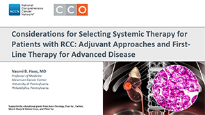 RCC: Adjuvant Approaches and First-Line Therapy for Advanced Disease
