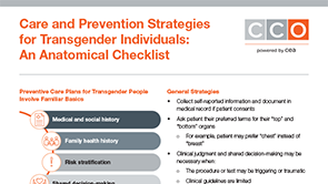 Trans Patient Anatomical Checklist