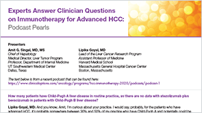 ICIs for HCC: Q&A 1