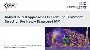 Frontline Treatment for Newly Diagnosed MM