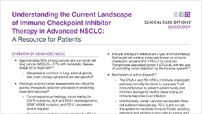 Patient Guide: Immunotherapy for NSCLC