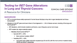<i>RET</i> Biomarker Testing
