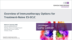 Firstline IO for ES-SCLC
