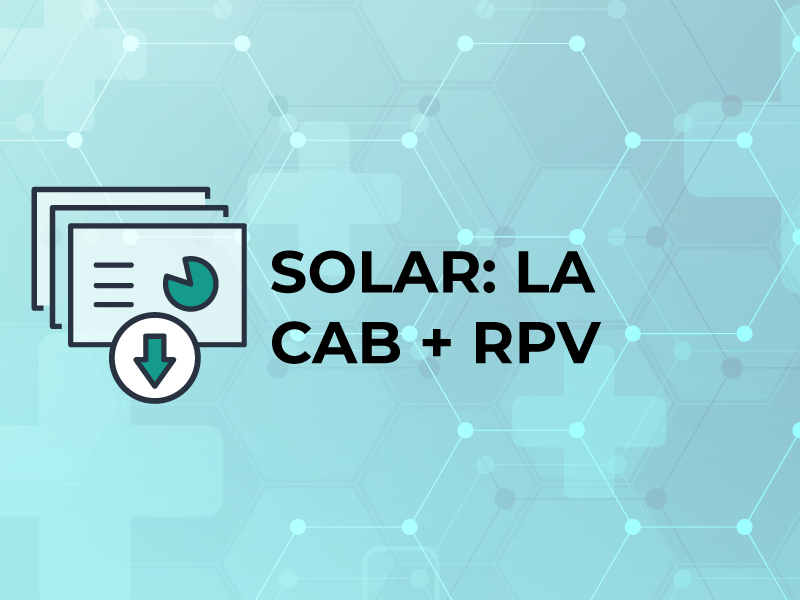 SOLAR: LA CAB + RPV