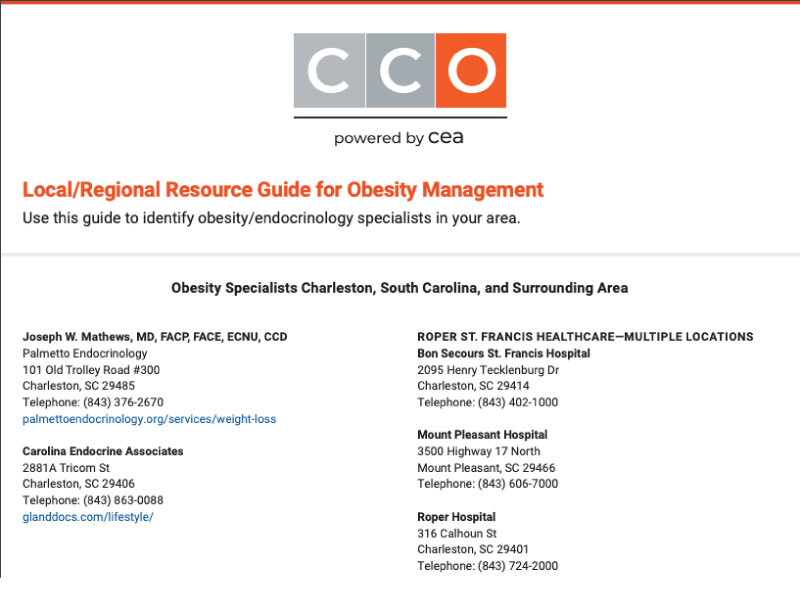 Obesity Management: Charleston, SC, and Surrounding Area