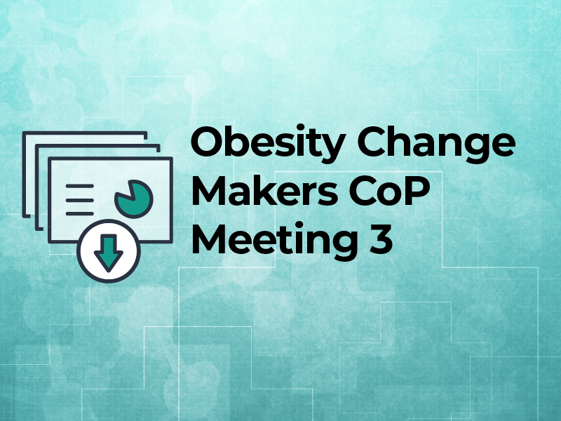 Obesity Change Makers CoP Meeting 3