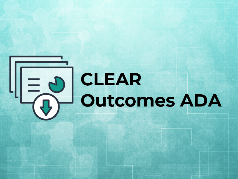 CLEAR Outcomes ADA