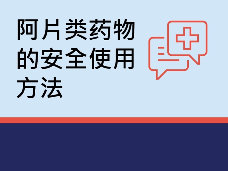 REMS: 阿片类药物的安全使用方法