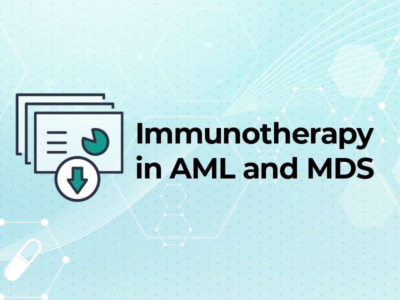 Immunotherapy in AML and MDS