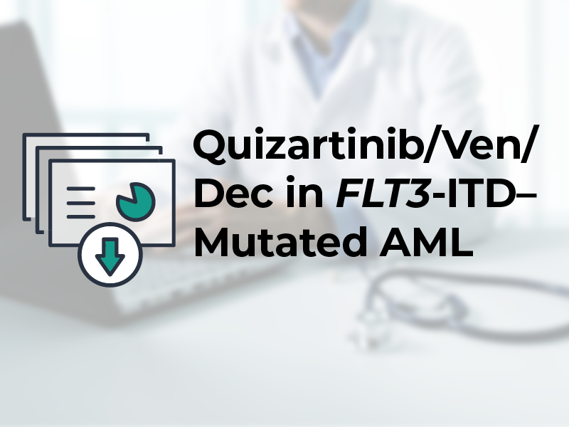 Quizartinib, Ven, Dec in FLT3 ITD Mutated AML