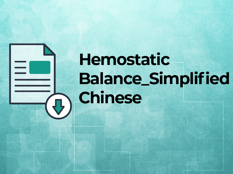 Hemostatic Balance in Hemophilia_Chinese