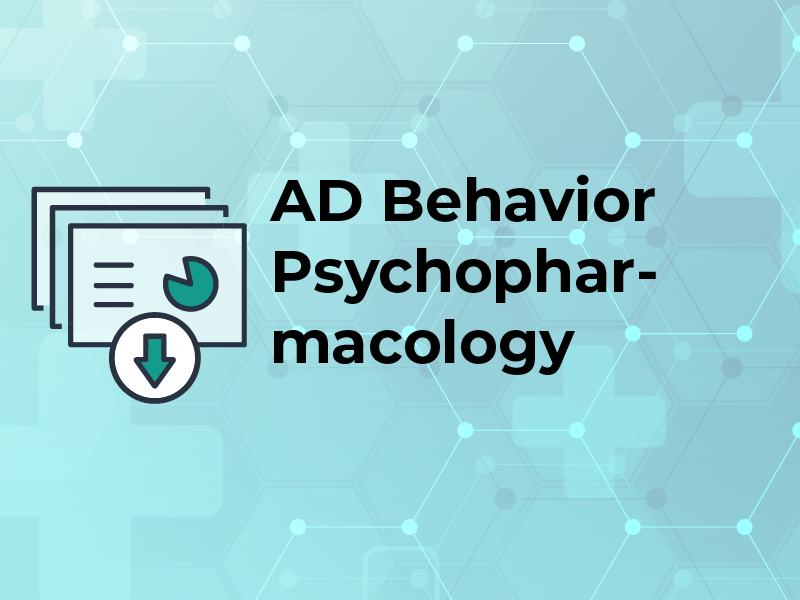 AD Behavior Psychopharmacology