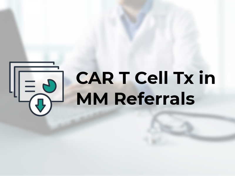 CAR T Cell Tx in MM Referrals