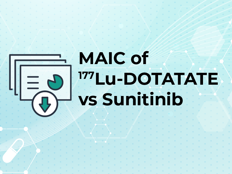 MAIC of 177LuDOTATATE vs Sunitinib