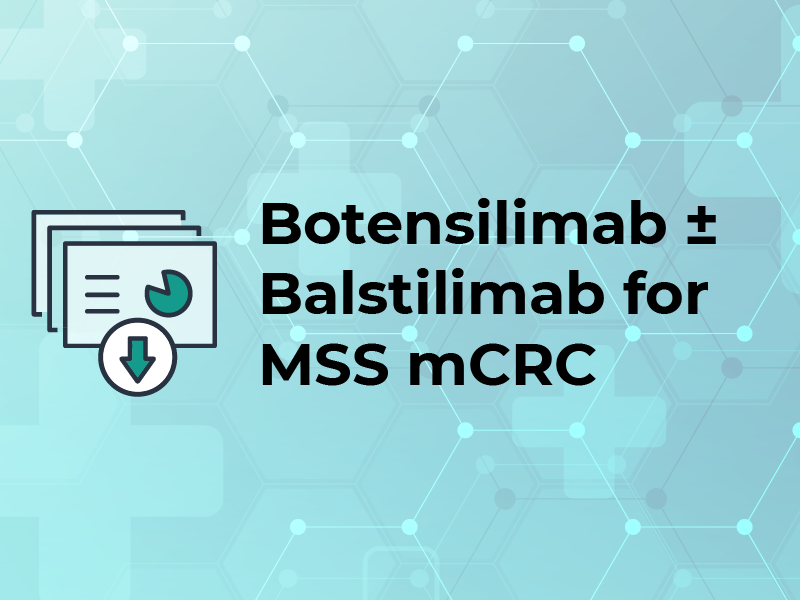 Botensilimab and Balstilimab for MSS mCRC