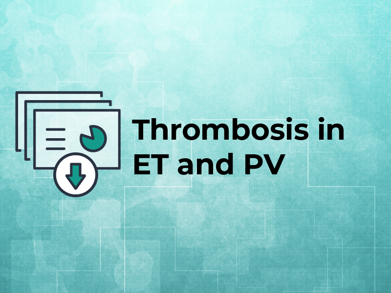 Thrombosis in ET and PV